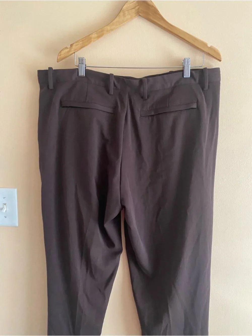 Quince Ultra-Stretch 24/7 Smart Chino Pants Men 38x34 Brown Office Stretch NEW